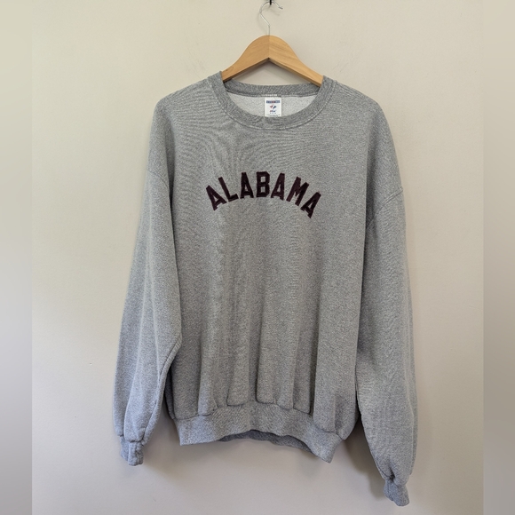 Vintage Other - Vintage Alabama‎ Crewneck Sweatshirt Grey Block Letter Classic